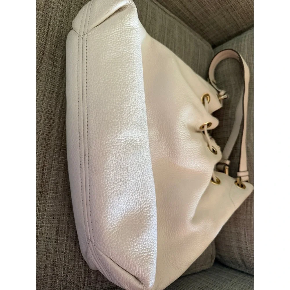 Michael Kors Camden Satchel Leather Bag Gold Hardware
